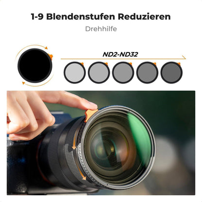 2-in-1 Black Mist & Variabler ND Filter 72mm