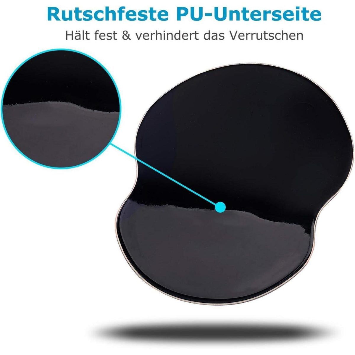 Ergonomisches Mauspad mit Gelkissen, Drachenmotiv Blau