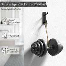 6er Set Ultra Starke Selbstklebende Klebehaken Schwarz Matt