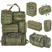 Taktischer Auto-Organizer Set für Rücksitz – 6tlg. Army Green