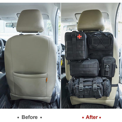Taktischer LKW-Organizer Set für Rücksitz – 6tlg. Auto Aufbewahrung