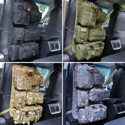 Taktischer LKW-Organizer Set für Rücksitz – 6tlg. Auto Aufbewahrung