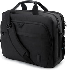 Laptoptasche für Geschäftsreisen und Büro, abschließbar - Schwarz 17,3