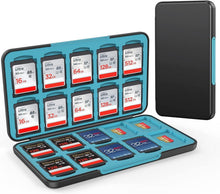 Speicherkarten Etui für SD und Micro SD Karten, Aufbewahrung Schwarz