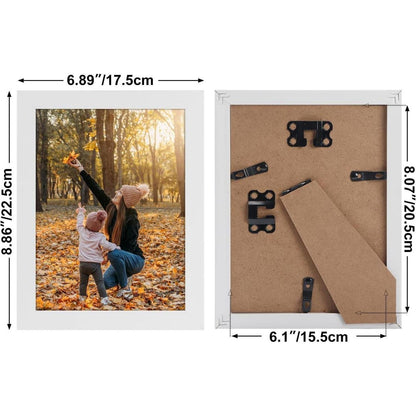 Bilderrahmen Set 15x20 cm Weiß Collage Fotorahmen 7er-Pack