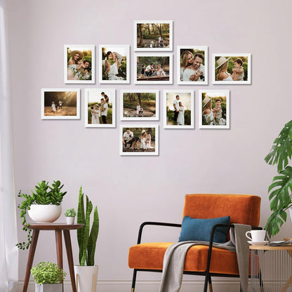 Bilderrahmen Set 15x20 cm Weiß Collage Fotorahmen 7er-Pack