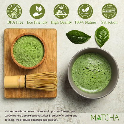 Matcha Bambus Schneebesen 100 Zinken Chasen Tee Pinsel WhiskBamboo