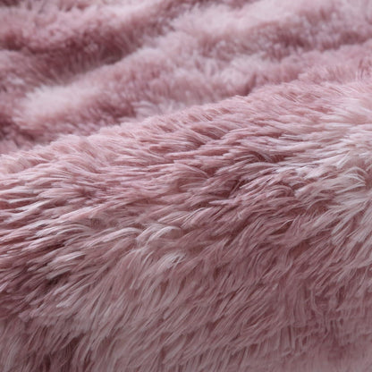 Weicher Hochflor Shaggy Teppich 120x160 cm Rosa Lila