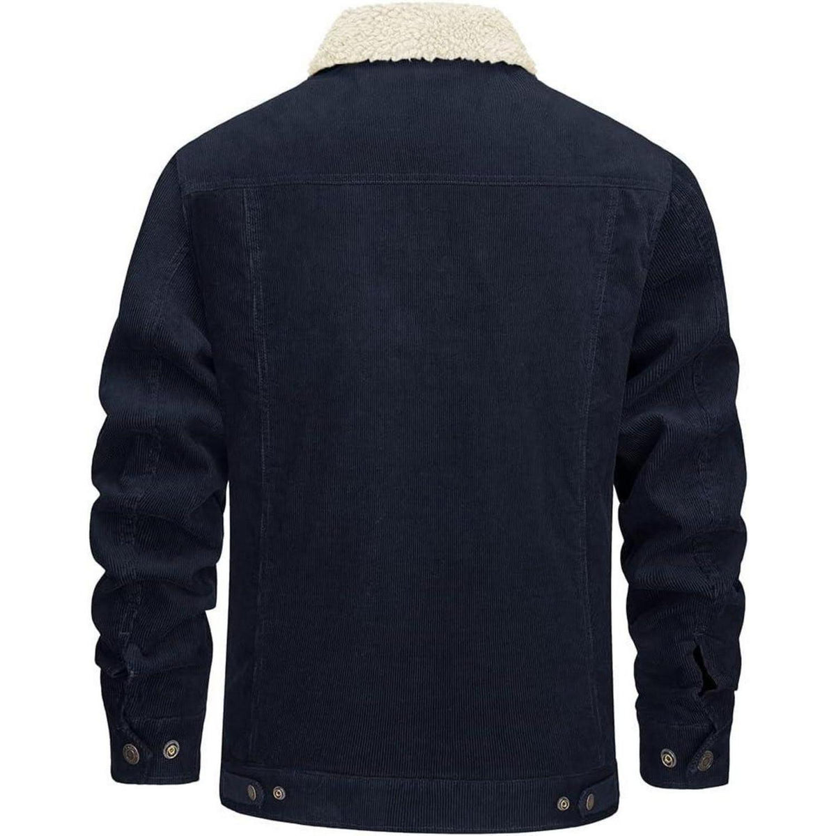 Herren Cordjacke mit Teddyfell-Kragen – Warme Übergangsjacke
