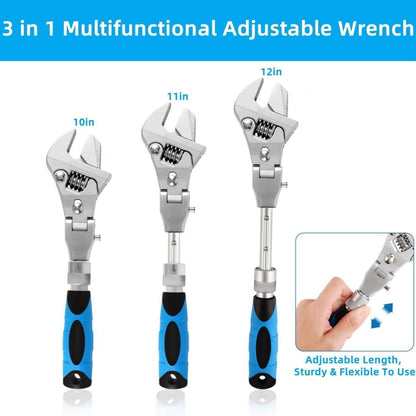 Flexhead Verstellbarer Schraubenschlüssel mit Ratsche, 10 Zoll