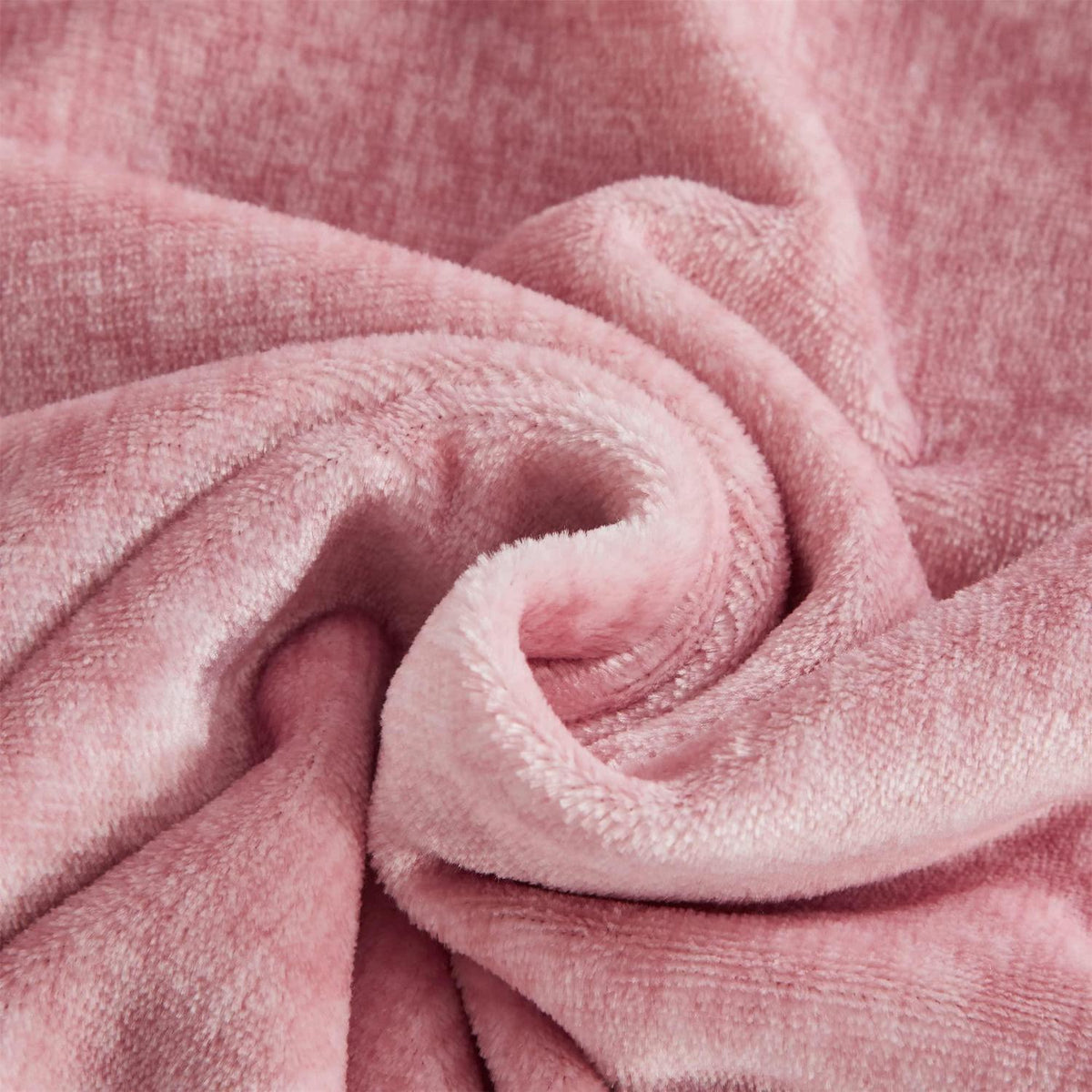 Damier Winter Plüsch Bettwäsche Set Rosa 220x240cm