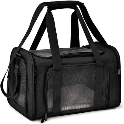 Faltbare Katzentransportbox 50x34x34cm – Tragetasche für Katze & Hund