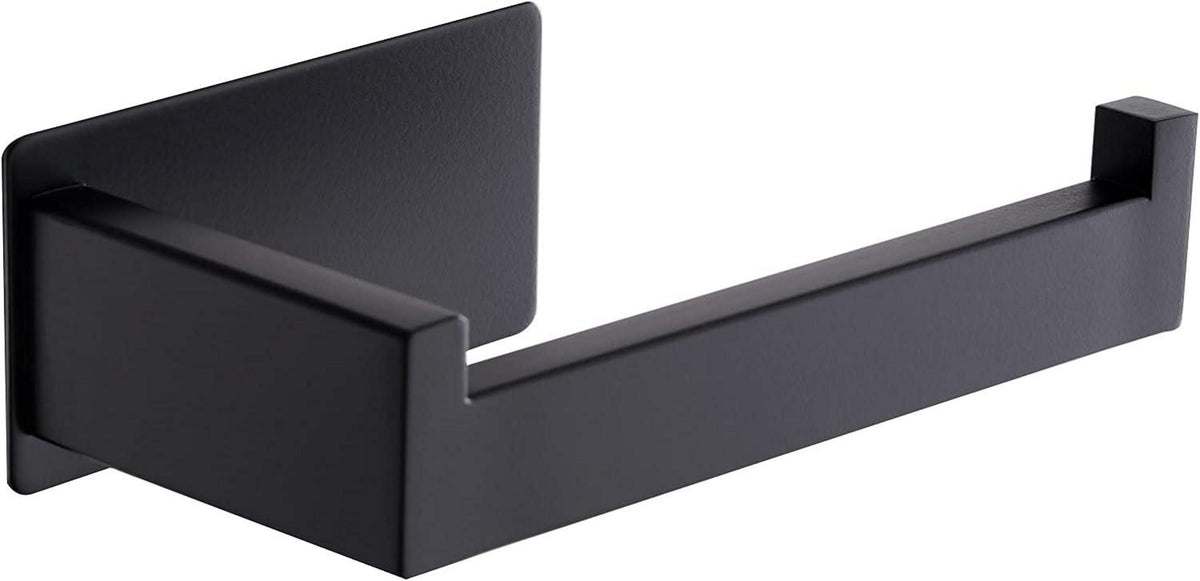 Toilettenpapierhalter selbstklebend Edelstahl Schwarz