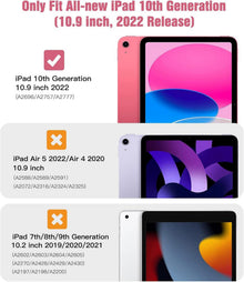 TiMOVO iPad 10.9 Hülle Wassermelone Rot Smart Case Cover