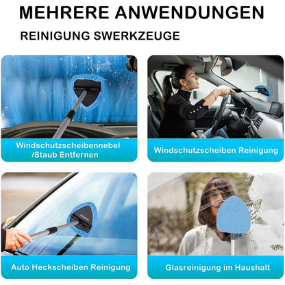 Verbesserter Autoscheiben Innenreiniger Set mit Verlängerung