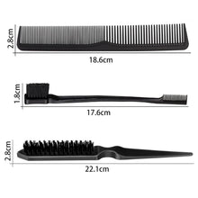 Professionelles Haarkammset 3 Stück Kohlefaser für Salon