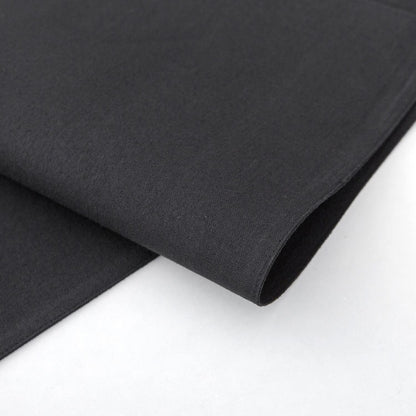 Tischset 6er Set abwaschbar Polyester 48x33 cm Schwarz