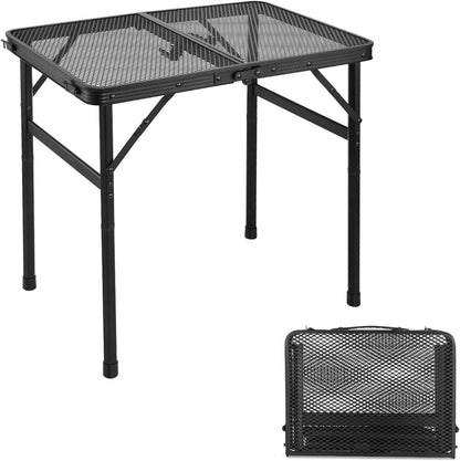 Faltbarer Campingtisch höhenverstellbarer Grilltisch