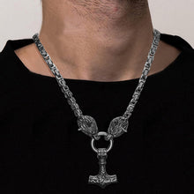 Wikinger Thors Hammer Halskette - Edelstahl Viking Geschenk