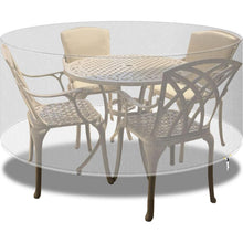 Runde Terrassenmöbelabdeckung wasserdicht & winddicht 130x71cm