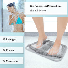 Große Fußwaschmatte mit Saugnäpfen für Fußreinigung, Peeling
