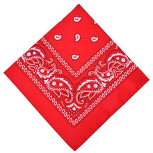 Bandana Paisley Rot für Damen und Herren, vielseitig einsetzbar