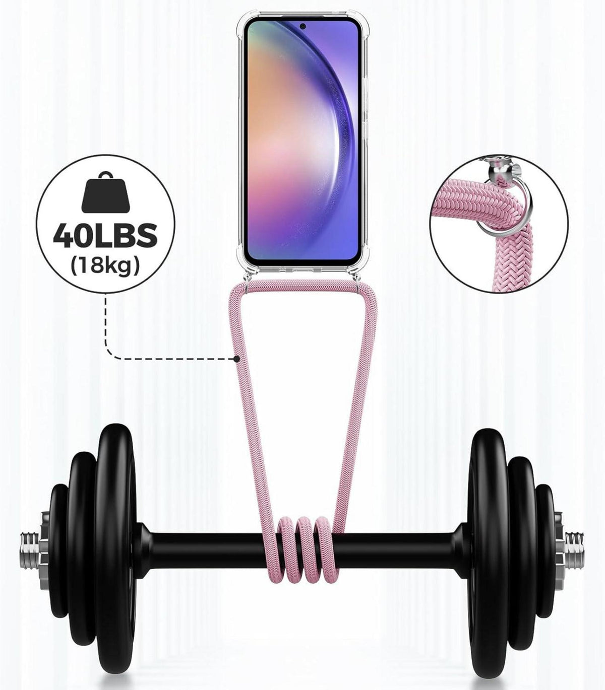 Handykette Samsung Galaxy A54 5G Hülle Band Necklace Stoßfest Kameraschutz