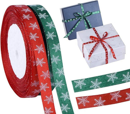 Weihnachts Geschenkband Schleifenband 50m Satinband Stoffband