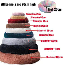 Rundes Hundebett Plüsch Rosa – Kuscheliges Haustierbett 70cm