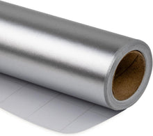 Glänzendes Silber Geschenkpapier Mini-Rolle 44,5cm X 10m