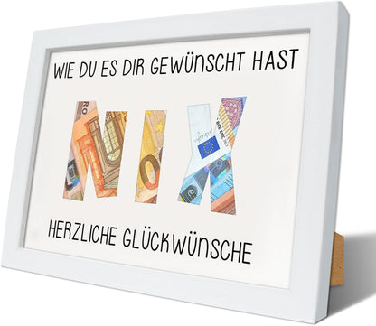 Geld-Geschenkverpackung NIX | Kreatives Geldgeschenk für jeden Anlass