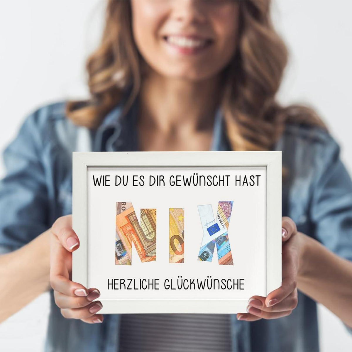 Geld-Geschenkverpackung NIX | Kreatives Geldgeschenk für jeden Anlass
