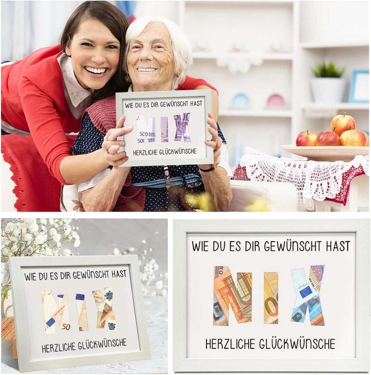 Geldgeschenk Nix - Geschenkverpackung Geburtstag Bruder Frau