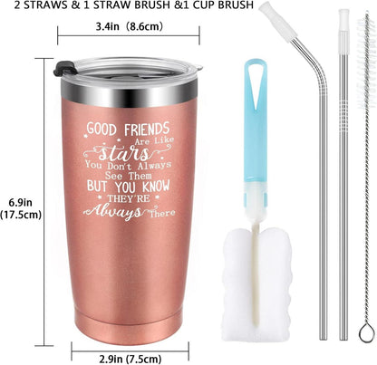 Beste Freundin Tasse 600ml - Doppelwandiger Kaffeebecher Stars