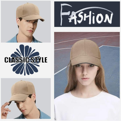 Herren Baseballmütze Baumwolle 6-Panel Plain Solid Color