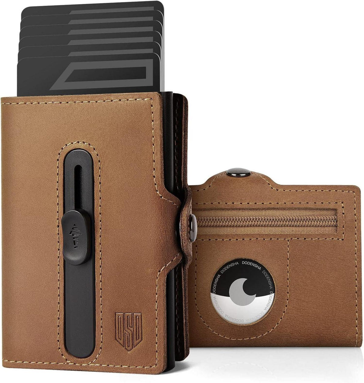 DODENSHA Airtag Kartenetui RFID Schutz Herren Geldbörse Slim Wallet