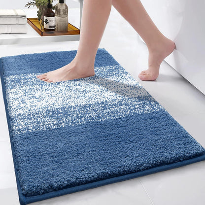 Weiche Badematte Mikrofaser 60x90 cm Saugfähig Rutschfest Hochflor