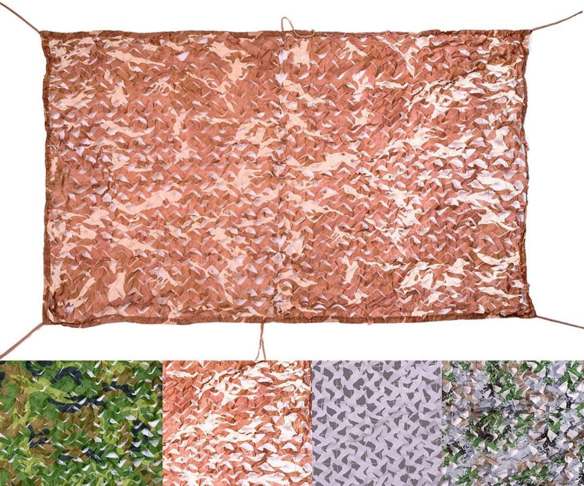 Camouflage Netz Tarnnetz für Jagd Camping Garten Deko 3 × 6 M Desert