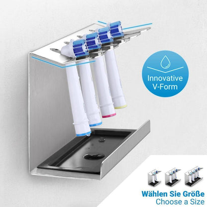 Edelstahl Zahnbürstenhalter für elektrische Zahnbürstenköpfe