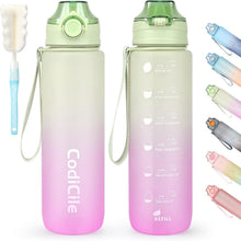 Sport Trinkflasche 1L BPA freie Tritan Auslaufsicher Grünes