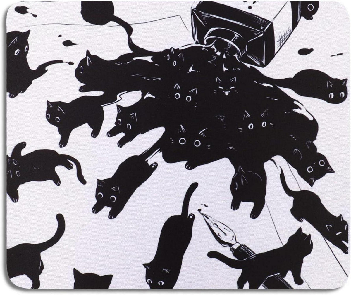 Mauspad Klein Design Katze Motiv Office Mousepad 24 x 20 cm