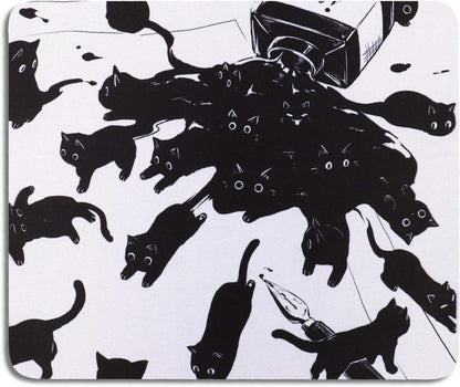 Mauspad Klein Design Katze Motiv Office Mousepad 24 x 20 cm
