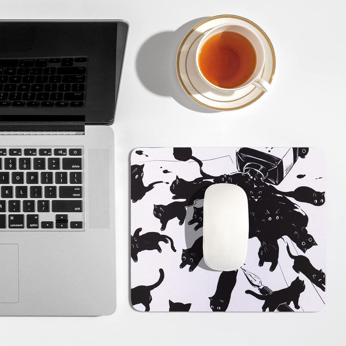Kleines Motiv Mauspad für Büro und Gaming 24 x 20 cm - Rutschfest