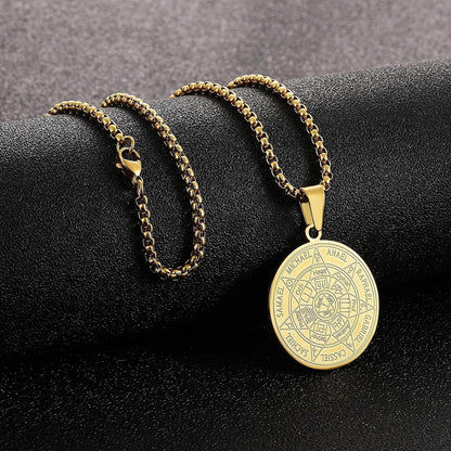 Halskette Herren 7 Erzengel Siegel Medaille Talisman
