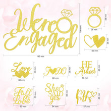 HOWAF 25 STK Gold Verlobung Cake Topper Set