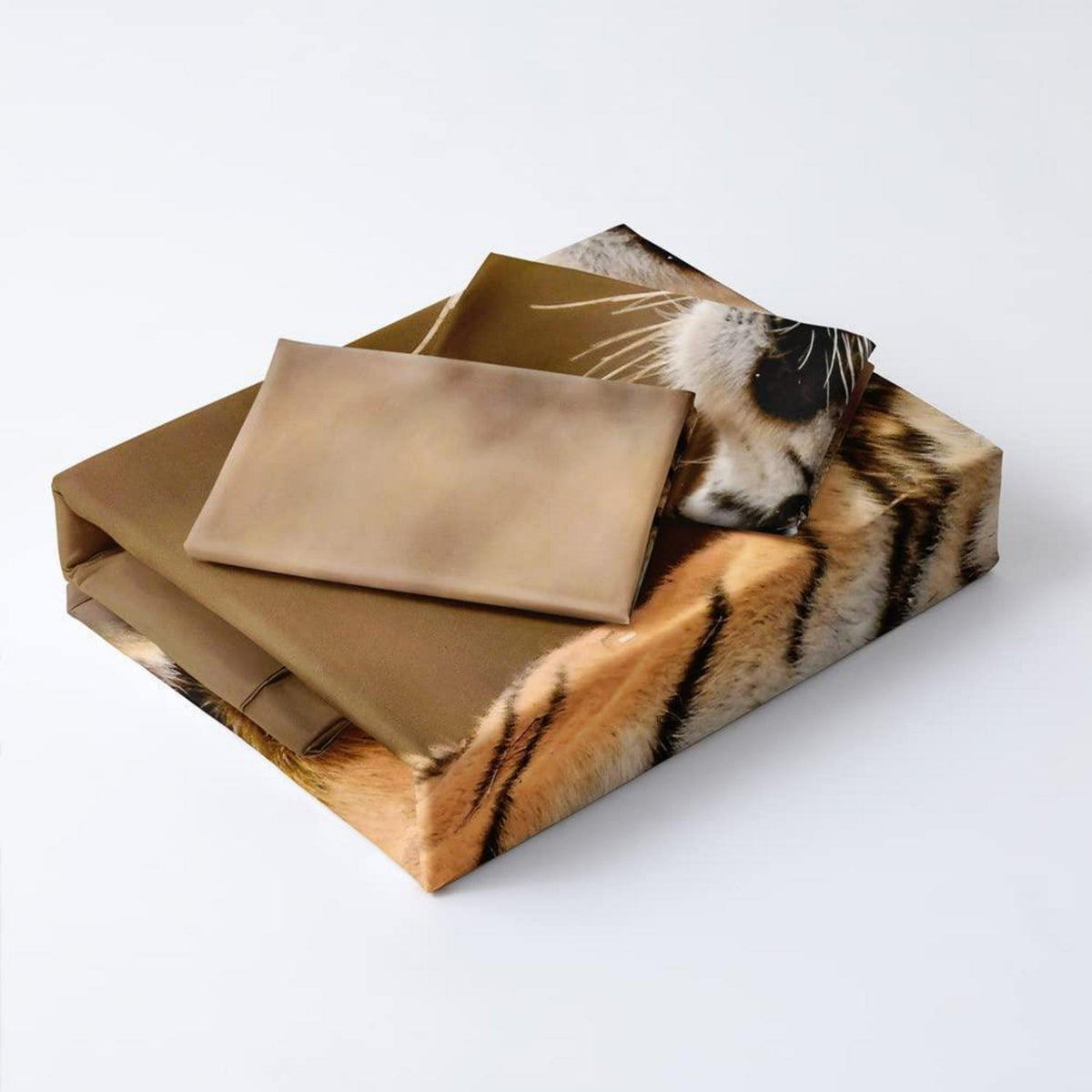 3D Tiger Bettwäsche 135x200, 4-teilig, Flauschig & Weich