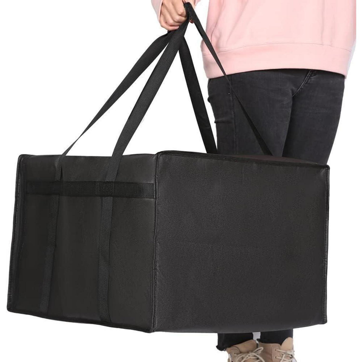 Kühltasche wiederverwendbar für Lebensmittel – Schwarz 40x40x35cm