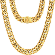KRKC&CO Panzerkette Herren 18K Gold Cuban Link Chain
