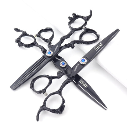 Professionelle Friseurschere Edelstahl 6+7 Zoll Set