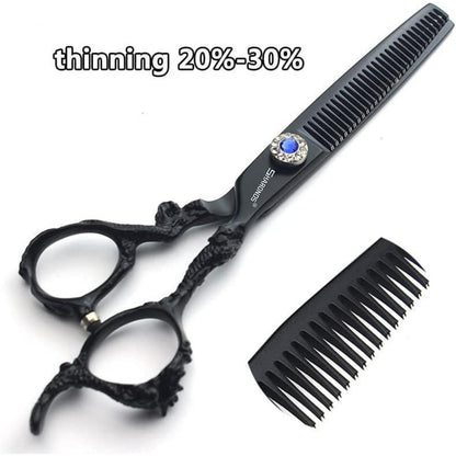 Professionelle Friseurschere Edelstahl 6+7 Zoll Set